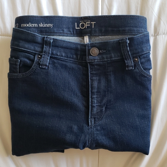 Loft Skinny Jeans sz 12 - Picture 1 of 8
